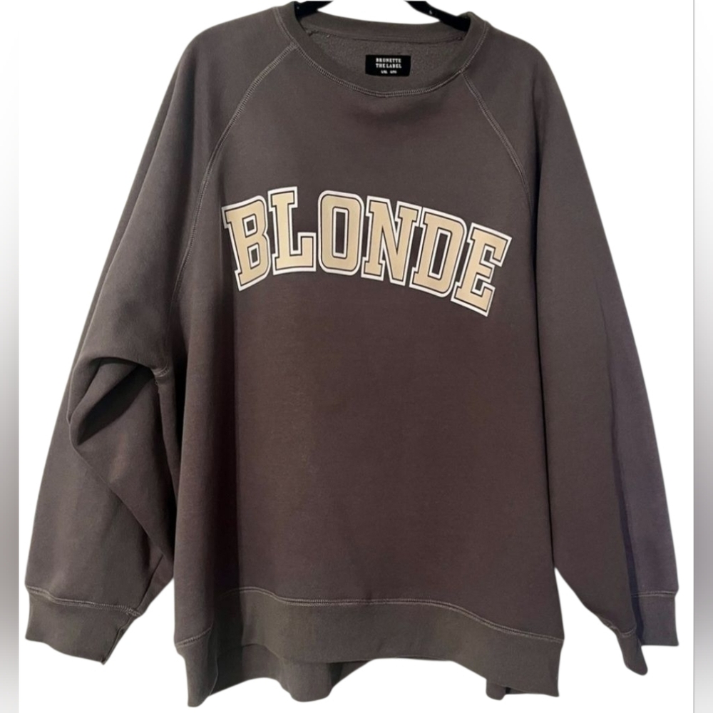 BTL BLONDE Sweatshirt In Ash Grey L/XL VGUC